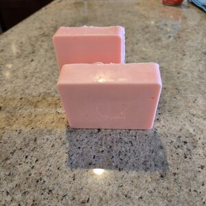 2 bars luxury triple butter handmade moisturizing soap